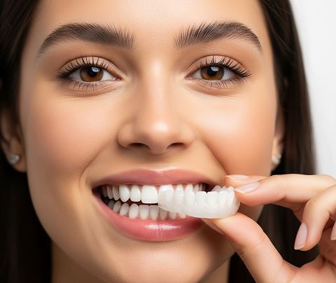 Clip-On Veneers for Gaps between Teeth