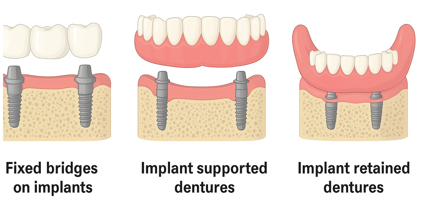 Difference Between Implant Supported Prosthesis